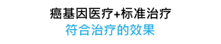 癌基因医疗+标准治疗 符合治疗的效果